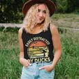 Hunting- Easily Distracted Ducks Hunter Dad Women Tank Top Gifts for Her