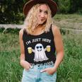 I'm Just Here For The Boos Ghost Halloween Beer Lover Women Tank Top Gifts for Her