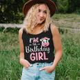 Im The Birthday Girl Farm Cow 1 St Birthday Girl Women Tank Top Weekend Graphic Gifts for Her