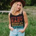 Its Not Easy Being My Wifes Arm Candy Funny Fathers Day Women Tank Top Basic Casual Daily Weekend Graphic Gifts for Her