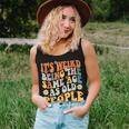 It's Weird Being The Same Age As Old People Groovy Women Tank Top Gifts for Her