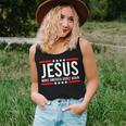 Jesus Make America Godly Again Patriotic Christian Men Women Tank Top Weekend Graphic Gifts for Her