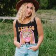 Let's Go Girls Retro Rainbow Cowgirl Disco Bachelorette Women Tank Top Gifts for Her