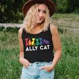 Lgbt Ally Cat Be Kind Gay Rainbow Lgbtq Women Tank Top Gifts for Her