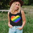 Lgbt Pride Heart - First Name Miles Rainbow Hearts Love Women Tank Top Gifts for Her