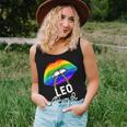 Lgbtq Leo Queen Lips Zodiac Rainbow Gay Pride Flag Lesbain Women Tank Top Gifts for Her