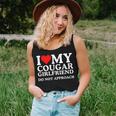 I Love Heart My Cougar Girlfriend Do Not Approach Women Tank Top Gifts for Her