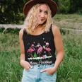 Merry Christmas Hat Santa Flamingo Snow Xmas Pajamas Women Tank Top Gifts for Her