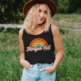 Morgan Hill California Ca Vintage Rainbow Retro 70S Women Tank Top Gifts for Her