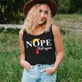 Nope Not Again Trump Saying Quote Women Women Tank Top Gifts for Her