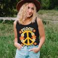 Peace Sign Love 60S 70S 80S Hippie Floral Halloween Girls Women Tank Top Gifts for Her