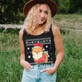 Pomeranian Ugly Christmas Sweater Women Tank Top Gifts for Her