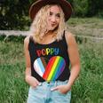 Poppy Lgbt Flag Heart Gay Pride Month Lgbtq Rainbow Women Tank Top Gifts for Her
