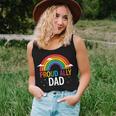 Proud Ally Dad Lgbt Vintage Rainbow Gay Pride Daddy Lgbt Women Tank Top Basic Casual Daily Weekend Graphic Gifts for Her