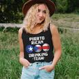 Puerto Rican Beer Drinking Team Flag Party Women Tank Top Gifts for Her