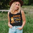 Pumpkin Spice And Jesus Christ Coffee Lovers Women Tank Top Gifts for Her