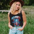 Red White & Boozy Patriotic American Whiskey Drinker Alcohol Women Tank Top Gifts for Her