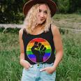 Resist Fist Rainbow Lesbian Gay Lgbt Strength Power & Pride Women Tank Top Gifts for Her
