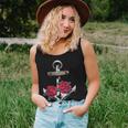Rose And Anchor Nautical Tattoo Women Tank Top Gifts for Her
