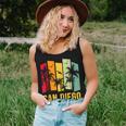 San Diego California Retro Surf Beach Lover Men Women Women Tank Top Gifts for Her