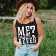 Me Sarcastic Never Dark Humor Fluent In Sarcasm Women Tank Top Gifts for Her