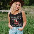 Skateboarding Christmas Oh What Fun Skateboard Ugly Sweater Women Tank Top Gifts for Her