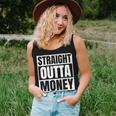 Straight Outta Money Show Dad Horse Riding Horse Show Father Women Tank Top Weekend Graphic Gifts for Her