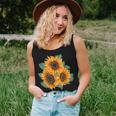 Sunflower Watercolor Floral s By La Monarca Women Tank Top Gifts for Her