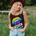 Sweden Queen Lgbtq Gay Pride Flag Lips Rainbow Swedish Women Tank Top Gifts for Her
