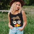 Thanksgiving Turkey Face Leopard Sunglasses Girl Women Tank Top Gifts for Her