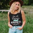 Do All Things With Kindness You Fucker Offensive Sarcastic Women Tank Top Gifts for Her