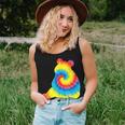 Tie Dye Giant Panda Rainbow Print Animal Hippie Peace Women Tank Top Gifts for Her