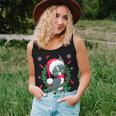 Ugly Cat Christmas Sweater With Bells Women Tank Top Gifts for Her