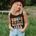Uncle Of The Birthday Girl Groovy Themed Women Tank Top Gifts for Her