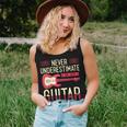 Never Underestimate A Girl With A Guitar Guitar Player Women Tank Top Gifts for Her