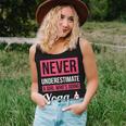 Never Underestimate A Girl Who's Doing Yoga Women Tank Top Gifts for Her