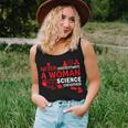 Never Underestimate Woman With A Science Degree Punny Women Tank Top Gifts for Her