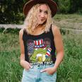 Usa 4Th Of July Frog Beer Freedom First Safety Third Women Tank Top Basic Casual Daily Weekend Graphic Gifts for Her
