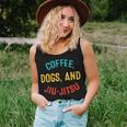 Vintage Coffee Dogs Jiu Jitsu Brazilian Jiu Jitsu Bjj Women Tank Top Gifts for Her