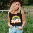 Vintage Rainbow College High School Class Of 82 1982 Reunion Women Tank Top Basic Casual Daily Weekend Graphic Gifts for Her