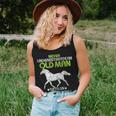 Vintage Never Underestimate An Old Man With An Arabian Horse Women Tank Top Gifts for Her