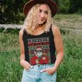 All I Want Is Guns Ugly Christmas Sweater Hunting Military Women Tank Top Gifts for Her
