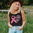 I Wear Pink For My Sister Heart Breast Cancer Awareness Women Tank Top Gifts for Her