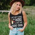 Wine And Maine Coon Cat Mom Or Cat Dad Idea Women Tank Top Gifts for Her