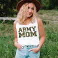 Army Mom Distressed Font With Army Pattern Mom Of Us Army Women Tank Top Gifts for Her