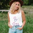 Bisexual Pride Flag Colors I Put The Bi In Bitch Quote Women Tank Top Gifts for Her