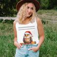Christmas Eagle Santa Hat Ugly Christmas Sweater Women Tank Top Gifts for Her
