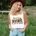 I'm With The Banned Books Read Lovers Sunflower For Women Tank Top Gifts for Her