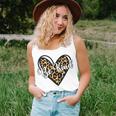 Be Kind Unity Day Orange Anti Bullying Leopard Heart Women Tank Top Gifts for Her