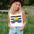 Lgbt Straight Gay Ally Pride Flag For Hetero Men And Women Women Tank Top Gifts for Her
